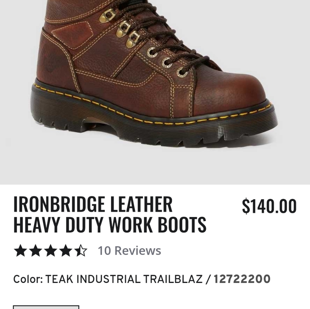 Dr Martens IRONBRIDGE LEATHER HEAVY BOOT